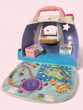 Fisher-Price Little People Cuddle & Play Nursery Portable Set VGUC